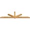 Ekena Millwork Kennewick Timber Gable Bracket, Western Red Cedar, 108"W x 31 1/2"H x 4"D x 4"F, 7/12 Pitch GBW108X31X0404KEN00RWR - alternate 3